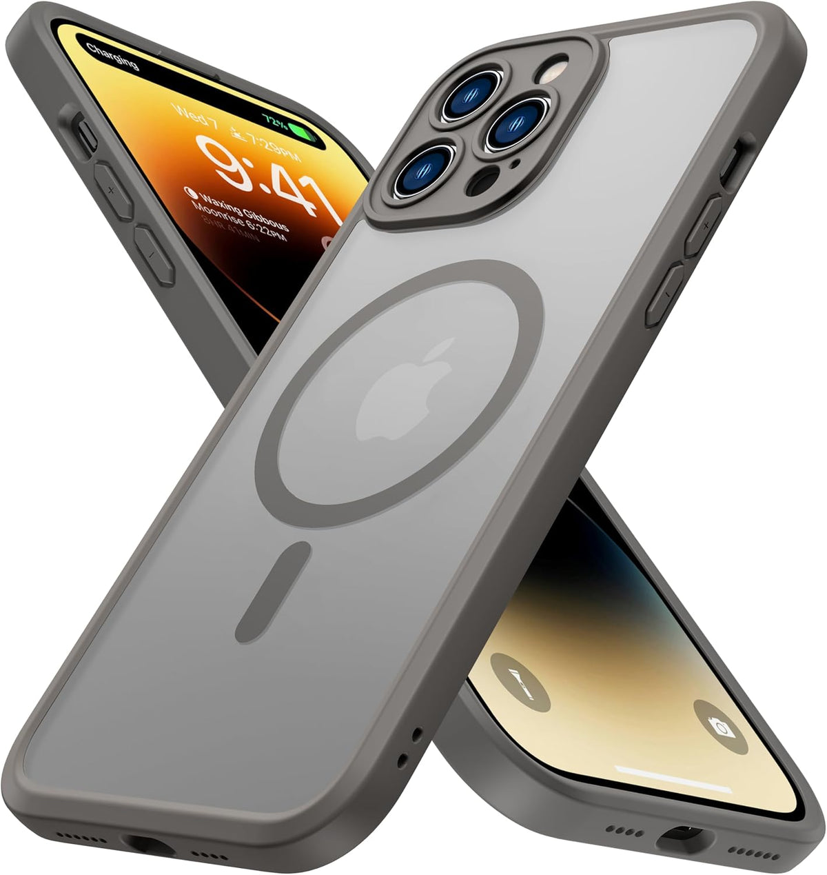 ImpactStrong Magnetic Guard Designed for iPhone 17 Air Case [Camera Protection] [Military Grade Drop Tested] [Compatible with MagSafe] Slim Translucent Matte Phone Case (6.6") - Navy Blue