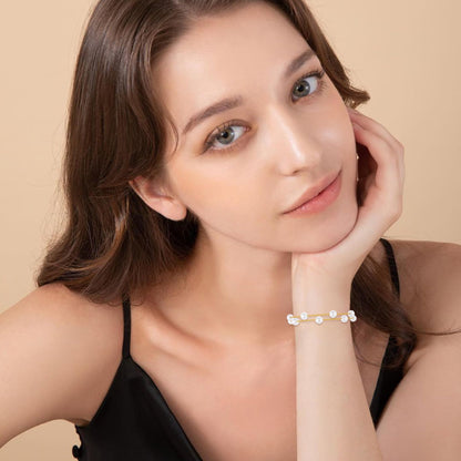 Pearl Bracelets for Women and Girls, Dainty Bracelet Wedding Pearl Jewelry
