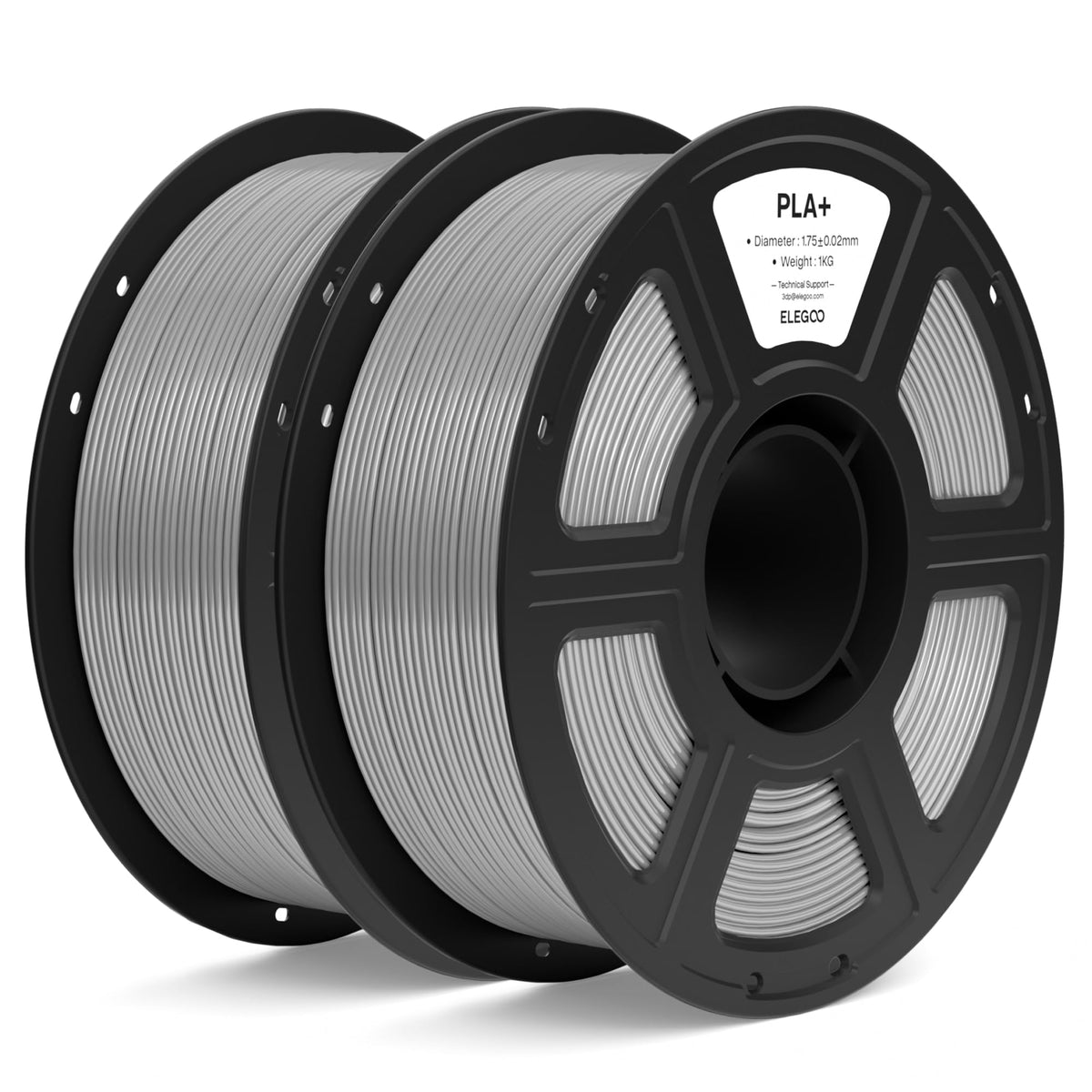 ELEGOO PLA+ 3D Printer Filament 1.75mm White 1KG