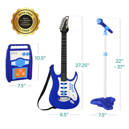 Best Choice Products Kids Guitar Set with Microphone & Amp, Pink