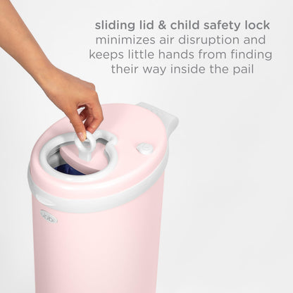 Ubbi Stainless Steel Diaper Pail, No Special Bags, Odor-Locking, White