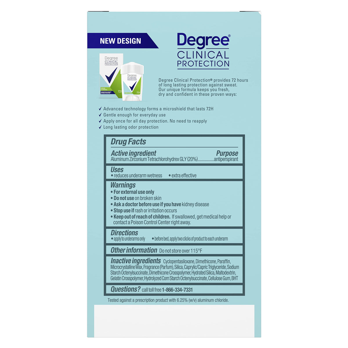Degree Advanced Protection Antiperspirant Deodorant Vanilla & Jasmine 2.6oz