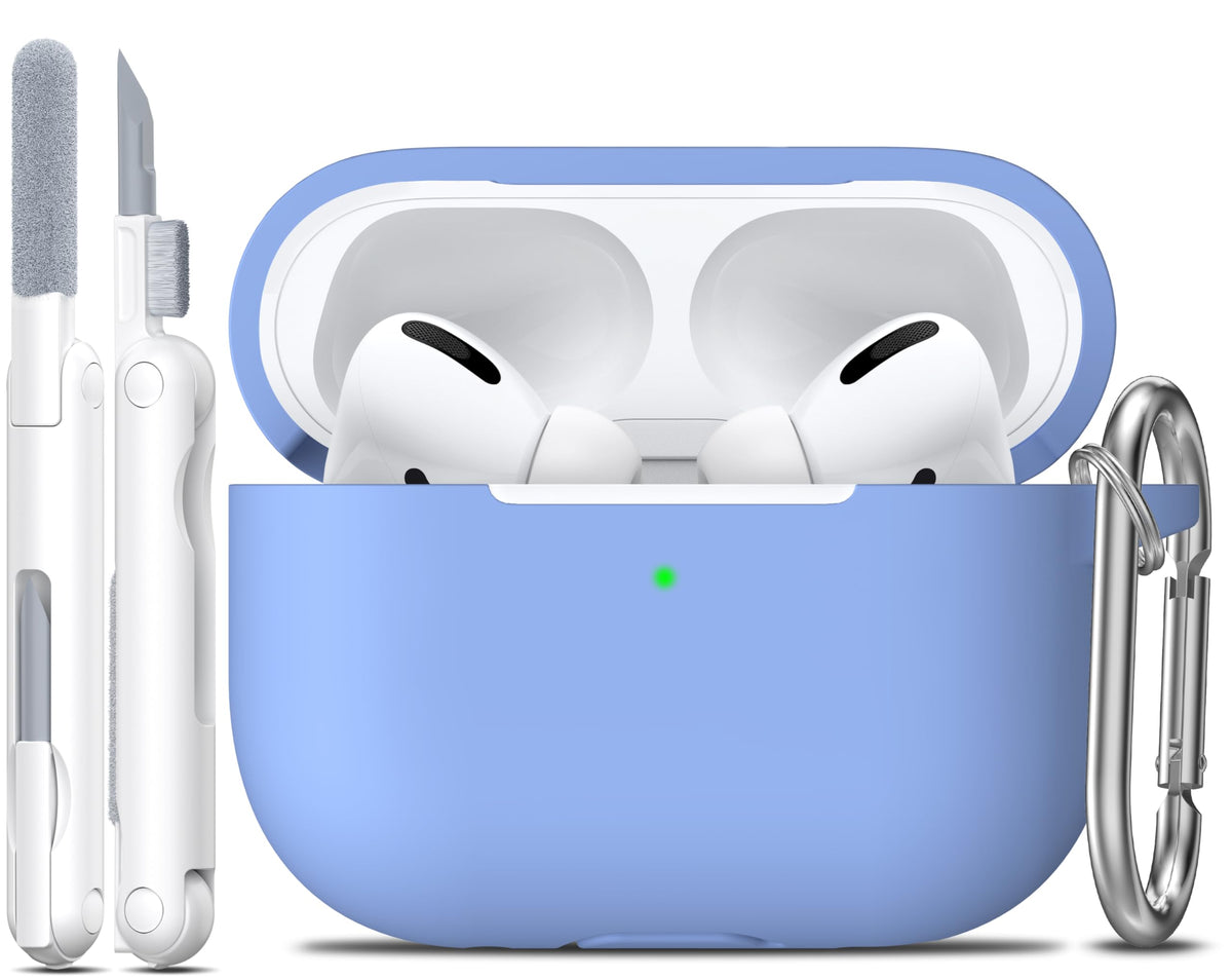 R-fun for AirPods 2nd/1st Case Silicone Cover, Banana Violet