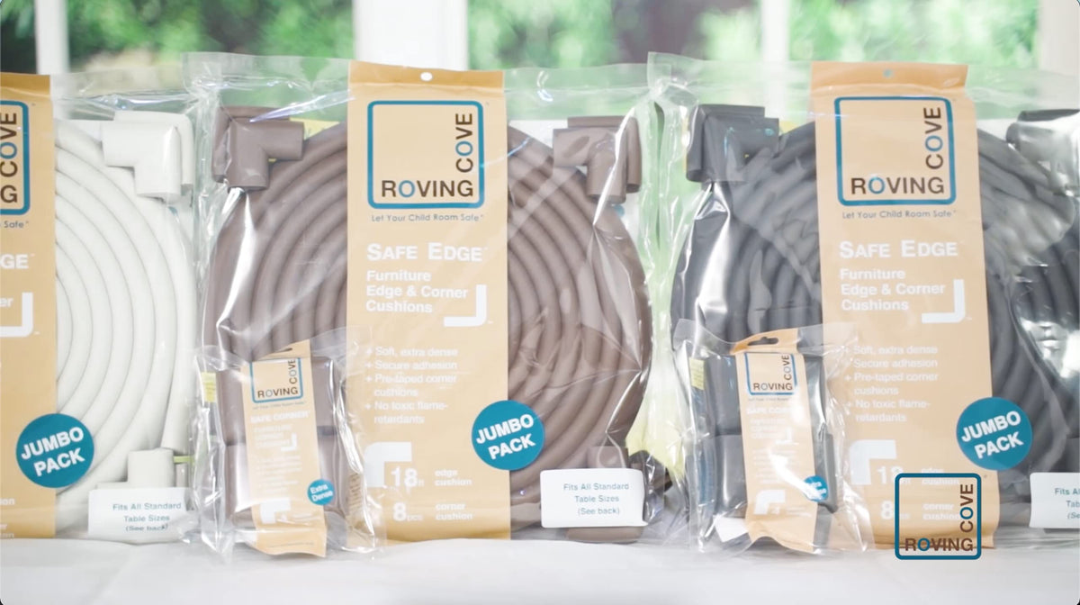 Roving Cove Baby Proof Corner Edge Protector, Small 15ft Edge 4 Corners