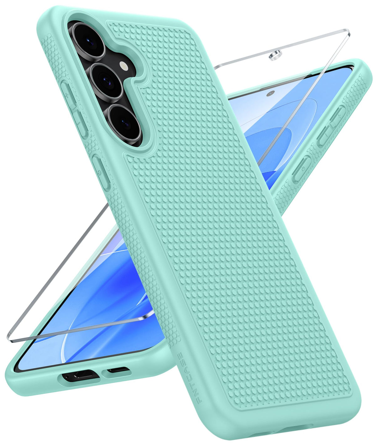 FNTCASE for Google Pixel 9a Case: Green Non Slip Textured