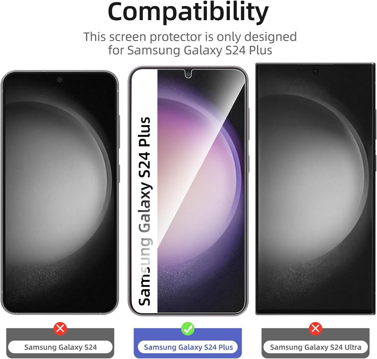 NEW'C for Samsung Galaxy S23 6.1" (SM-S911),Screen Protector Tempered Glass