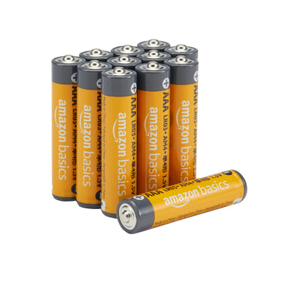 Amazon Basics 100-Pack AAA Alkaline High-Performance Batteries, 1.5 Volt, 10-Year Shelf Life