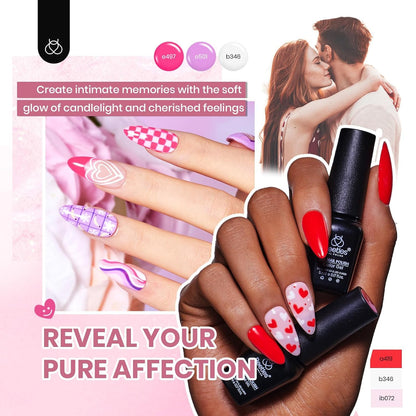 Beetles Gel Nail Polish Kit with U V Light - 80Pcs 55 Colors Gel Nail Kit