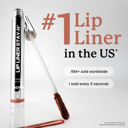 Sacheu Lip Liner STAY-N Peel Off Lip Stain, Longwear, Main Character