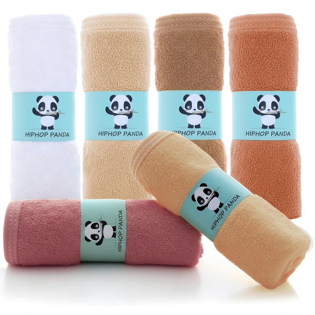 HIPHOP PANDA Soft Baby Washcloths, 2-Layer, 30 Pack Newborn Gift Set