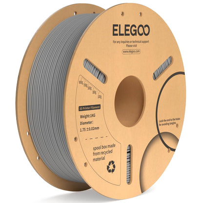 ELEGOO PLA Plus 3D Printer Filament 1.75mm White 2KG, Tougher & Stronger
