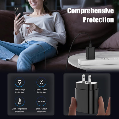 Type C Charger Fast Charging,4Pack 25W Super USB C Fast Charger Block