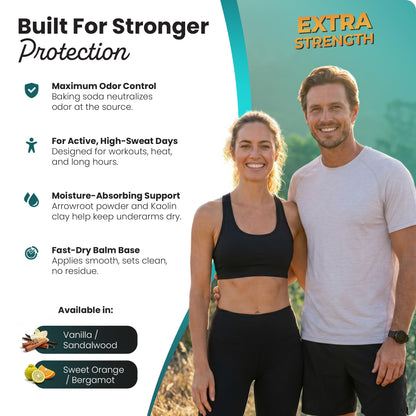 Extra Strength Tallow Deodorant - Vanilla & Sandalwood 3oz