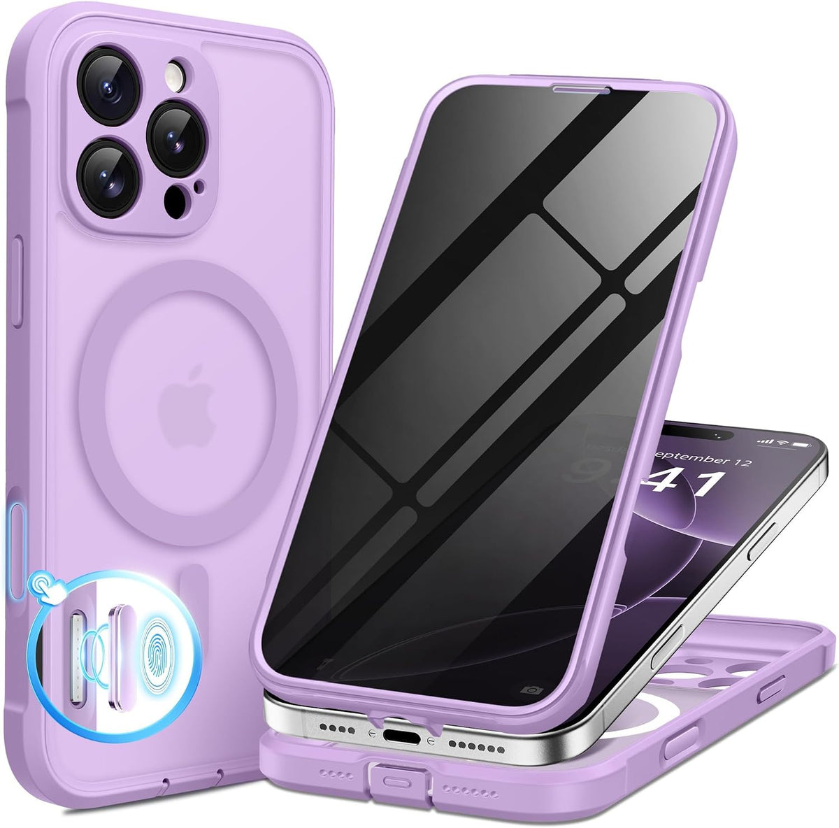 BERFY for iPhone 16 Pro Max Case, Fit for MagSafe