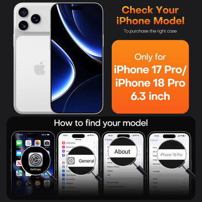 TAURI for iPhone 16 Pro Case, Compatible with MagSafe, Clear
