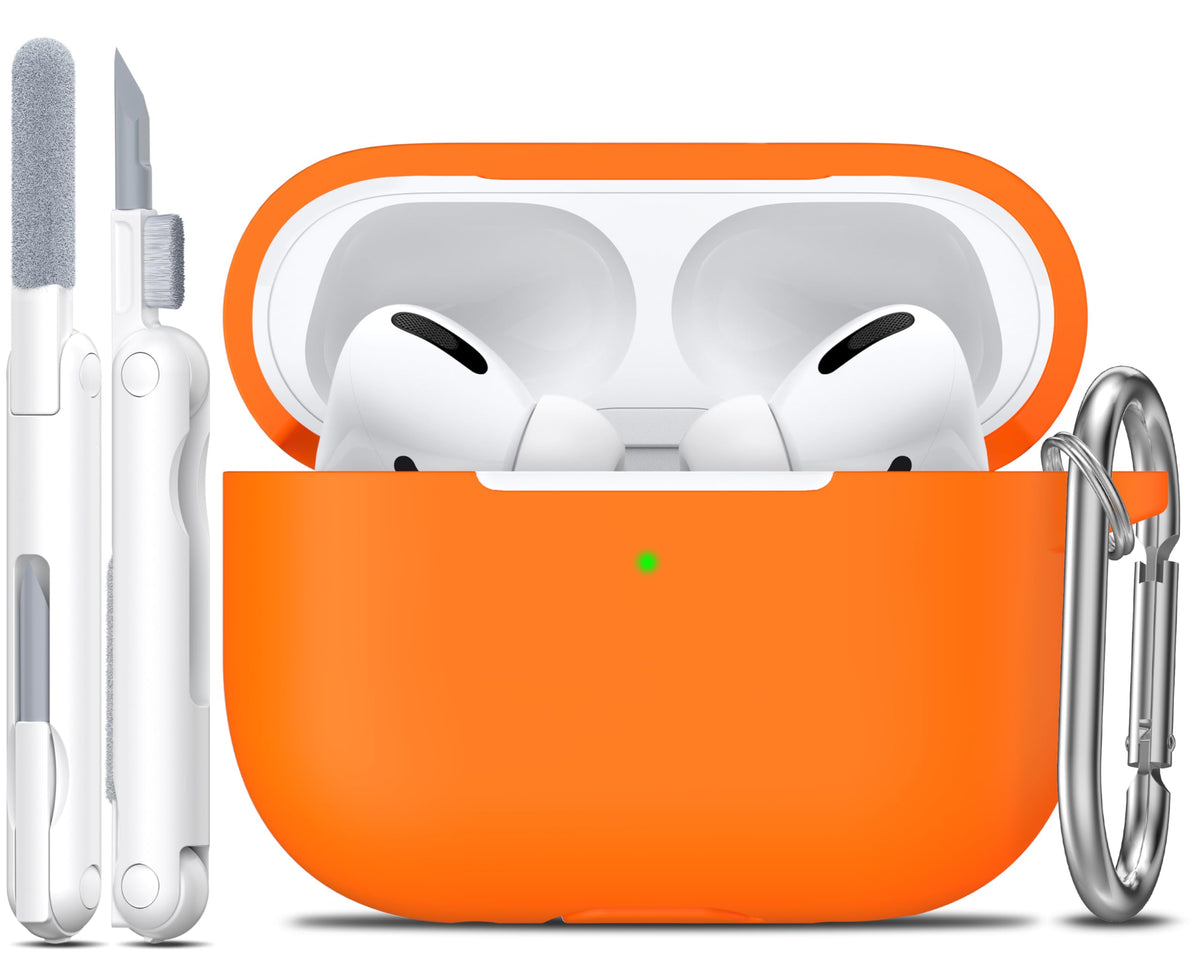 R-fun for AirPods 2nd/1st Case Silicone Cover, Banana Violet