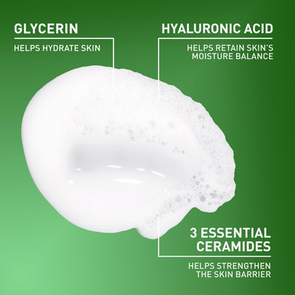 CeraVe Hydrating Cream To Foam Cleanser, Gentle Face Cleanser, 19oz