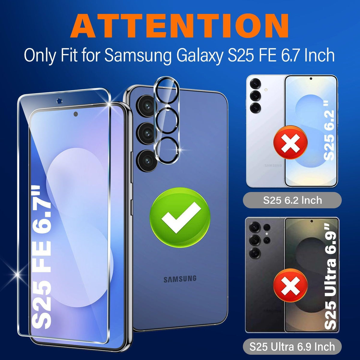firtstnow 3 Pack for Samsung Galaxy S26 Ultra Screen Protector Tempered Glass + 3 Pack Camera Lens Protector, Military Grade Shatterproof, 9H Hardness, Fingerprint Unlock,Case Friendly 6.9 Inch