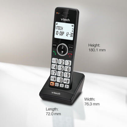 VTech EA5001 DECT Cordless Phone with Nuisance Call Blocker,Easy-to-Read Backlit Display,Landline Phone with 18 Hours Talk-time,Volume Booster,Handsfree Speakerphone,Speed Dial,2-Handset
