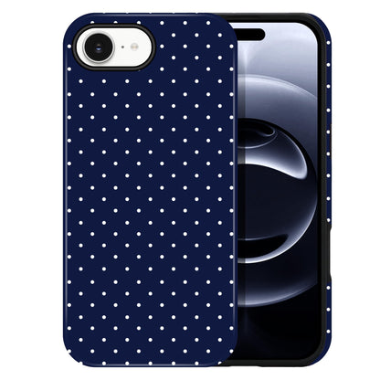 Polka Dot Pattern Phone Case for iPhone 17 6.3", White