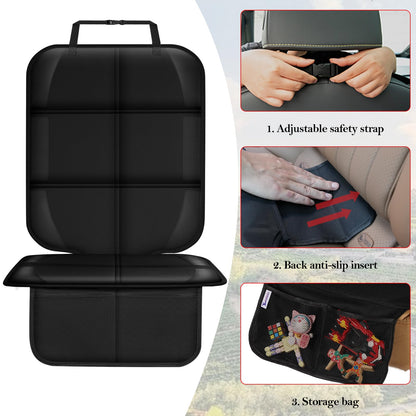 Meolsaek Car Seat Protector for Child Car Seat，Non-Slip Backing No Imprints