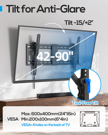 Fixed TV Wall Mount Bracket for 50 55 65 70 75 85 86 Inch TVs