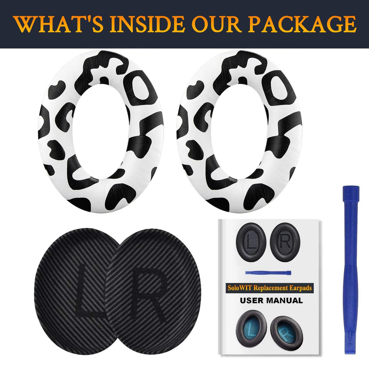Earpads for Bose QC35 & QC35 ii - Black
