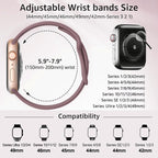 6 Pack Sport Silicone Bands Compatible with Apple Watch Band for Women Men