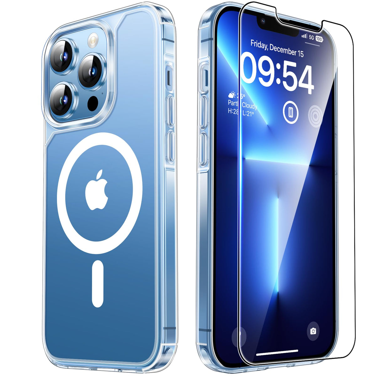 TAURI for iPhone 16 Pro Case, Compatible with MagSafe, Clear