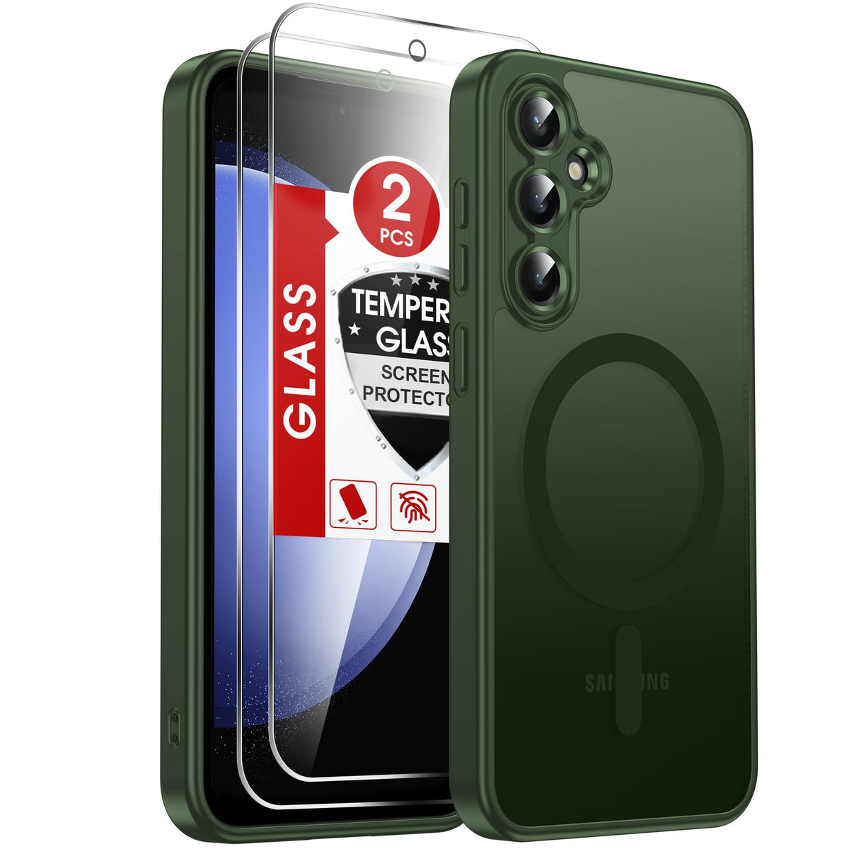 LeYi for Pixel-8A Phone Case: MagSafe Fit & Screen Protector Crystal Clear