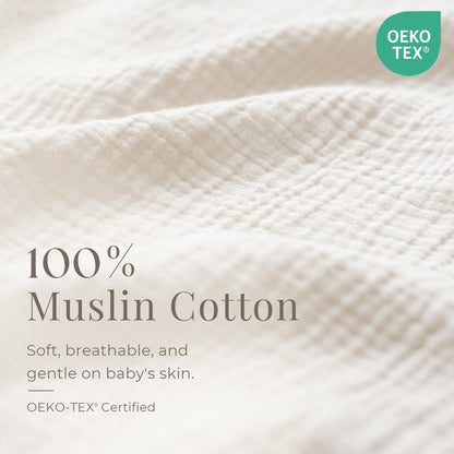 Konssy Muslin Nursing Cover Up for Breastfeeding with Rigid Hoop