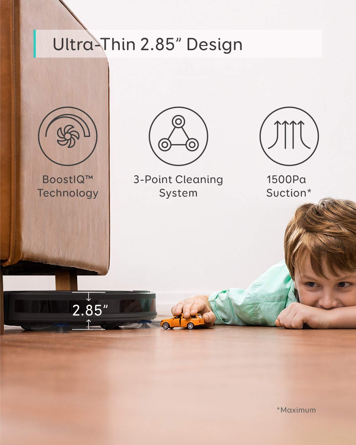 eufy E25 Robot Vacuum and Mop for Pet Hair, 20,000 Pa, HydroJet Roller Mop