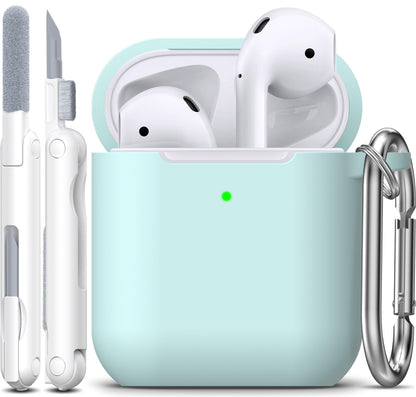 R-fun for AirPods 2nd/1st Case Silicone Cover, Banana Violet