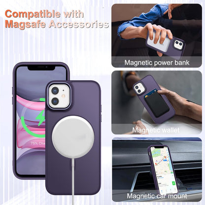 for iPhone 14 Plus Case, Matte Magnetic Phone Case, Lavender Purple