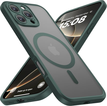 ImpactStrong Magnetic Guard Designed for iPhone 17 Air Case [Camera Protection] [Military Grade Drop Tested] [Compatible with MagSafe] Slim Translucent Matte Phone Case (6.6") - Navy Blue