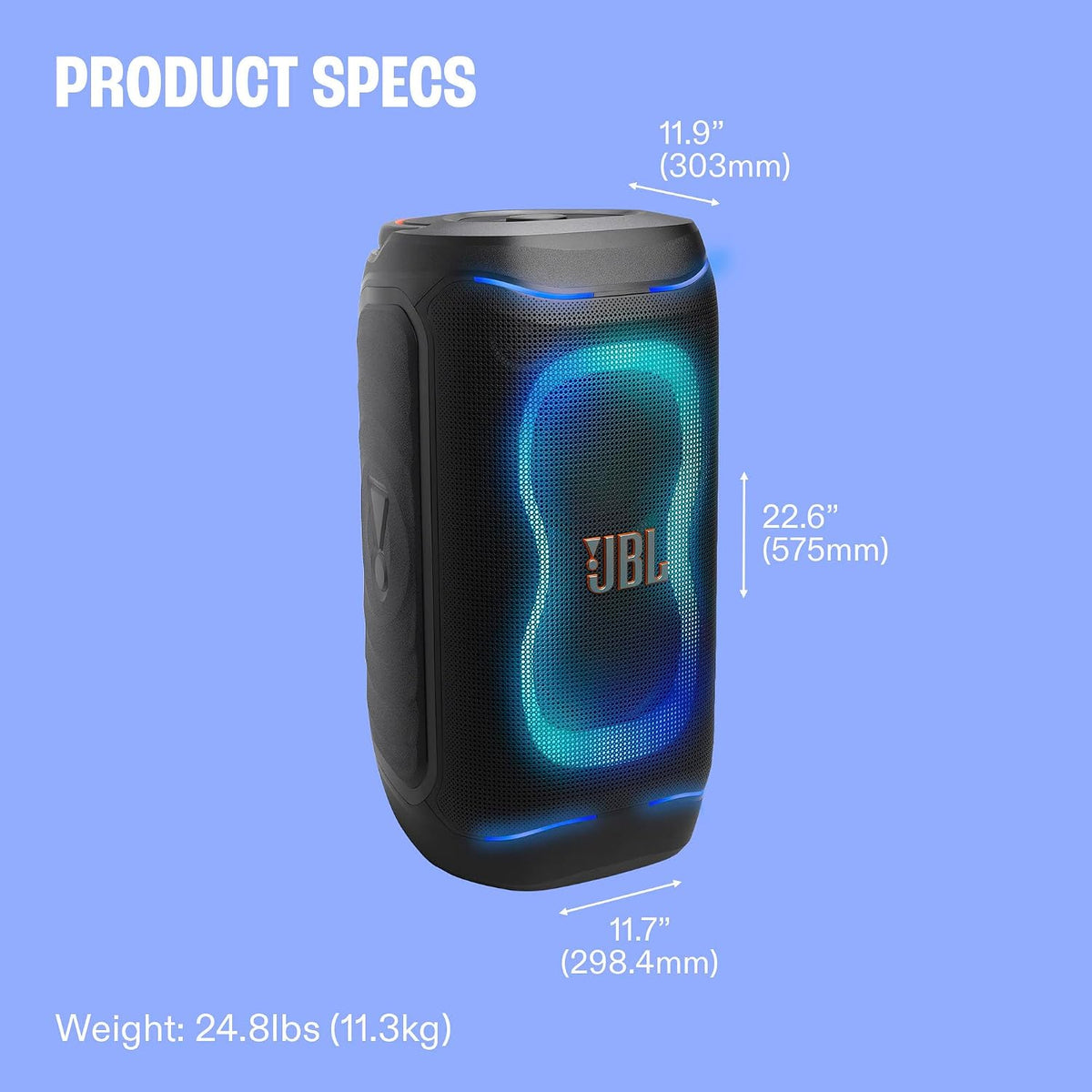 JBL PartyBox 130 - Portable Party Speaker - Black
