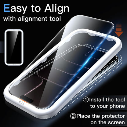 JETech Screen Protector for iPhone 18 Pro Max/17 Pro Max, 3-Pack