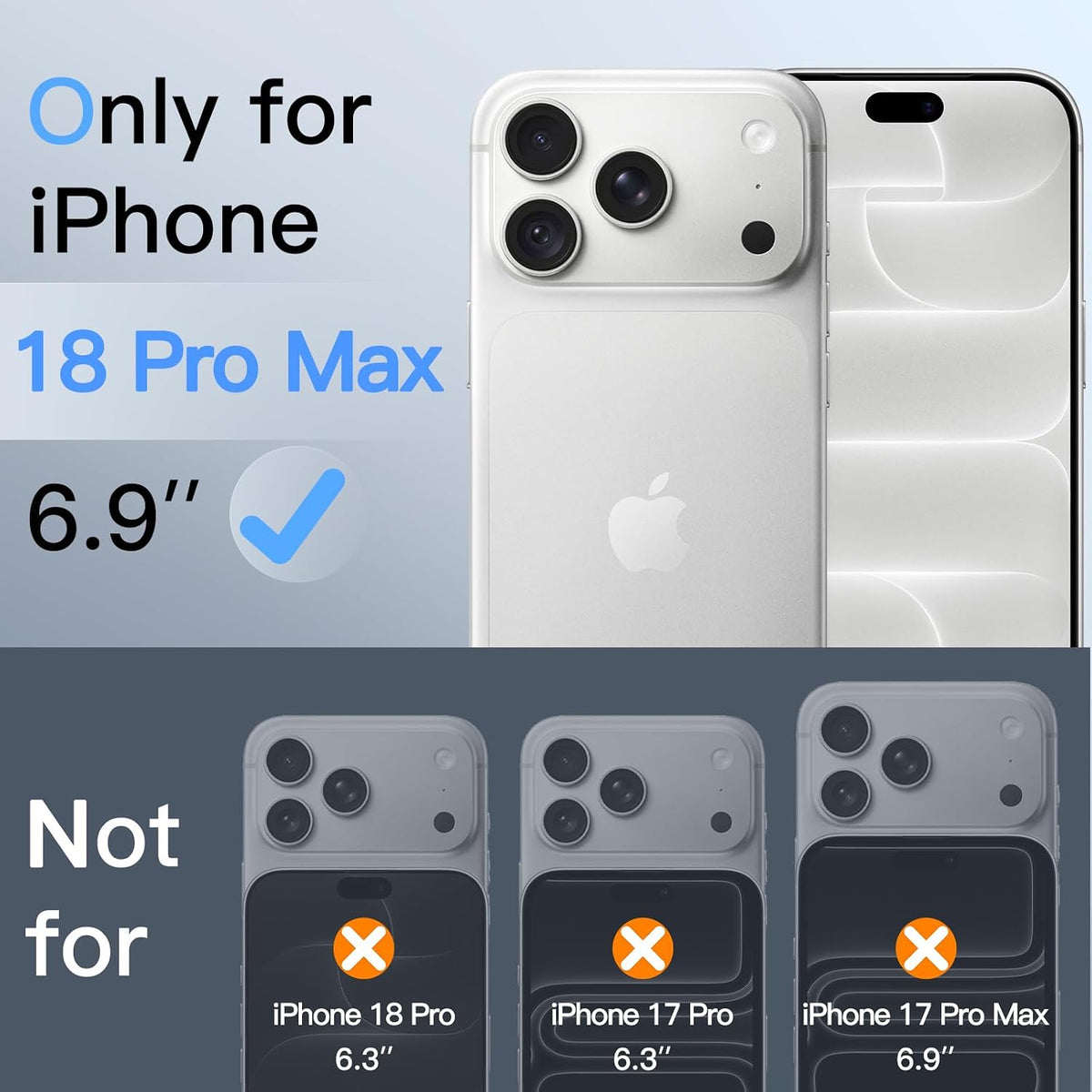 JETech Privacy Screen Protector for iPhone 16 Pro Max, 2-Pack