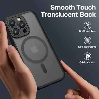 ImpactStrong Magnetic Guard Designed for iPhone 17 Air Case [Camera Protection] [Military Grade Drop Tested] [Compatible with MagSafe] Slim Translucent Matte Phone Case (6.6") - Navy Blue