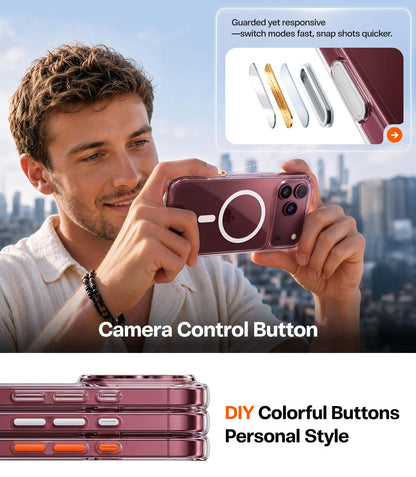 TORRAS Stronger Magnetic & Shockproof for iPhone 18 Pro Max Case Burgundy