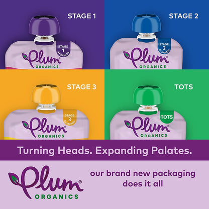 Plum Organics Stage 1 Organic Baby Food Pouch - Just Mangos, 12 Pack
