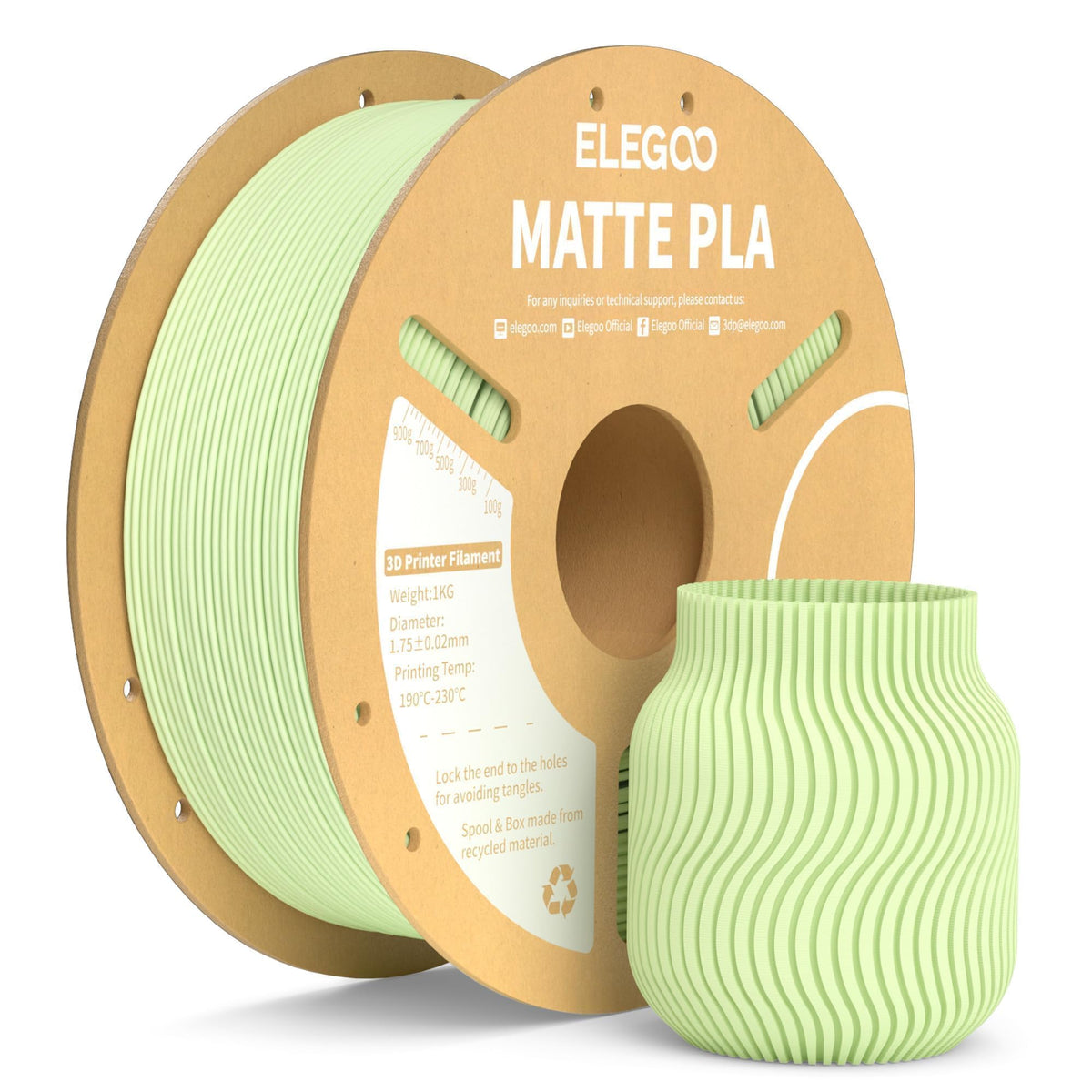 ELEGOO Matte PLA 3D Printer Filament Navy Blue 1KG 1.75mm