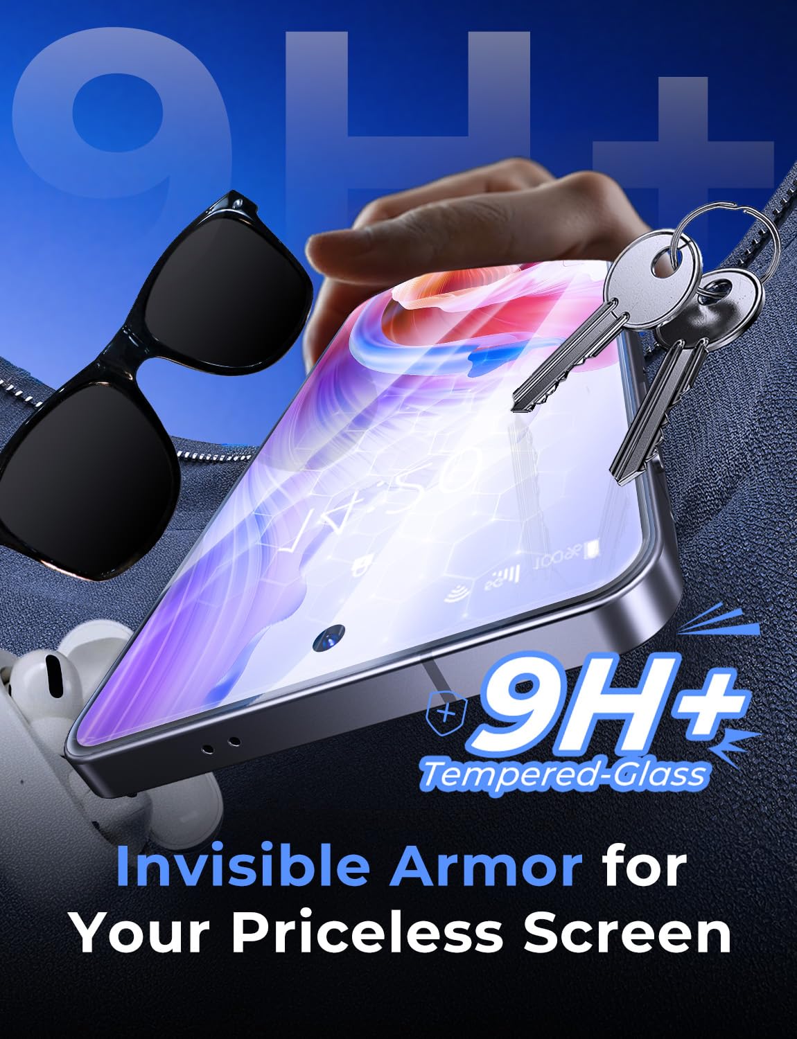 MAGIC JOHN for iPhone 18 Pro Max Screen Protector Easy Installation