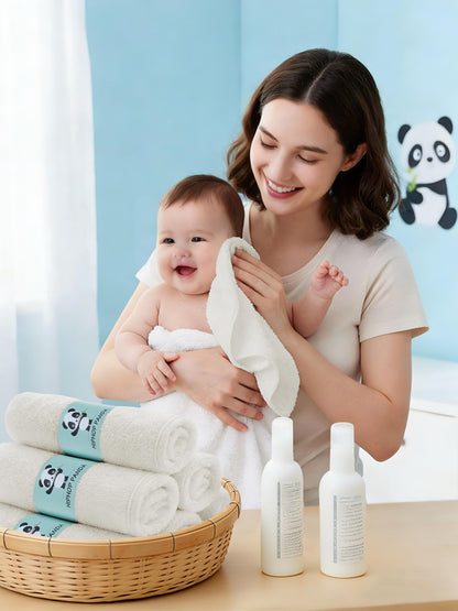 HIPHOP PANDA Soft Baby Washcloths, 2-Layer, 30 Pack Newborn Gift Set