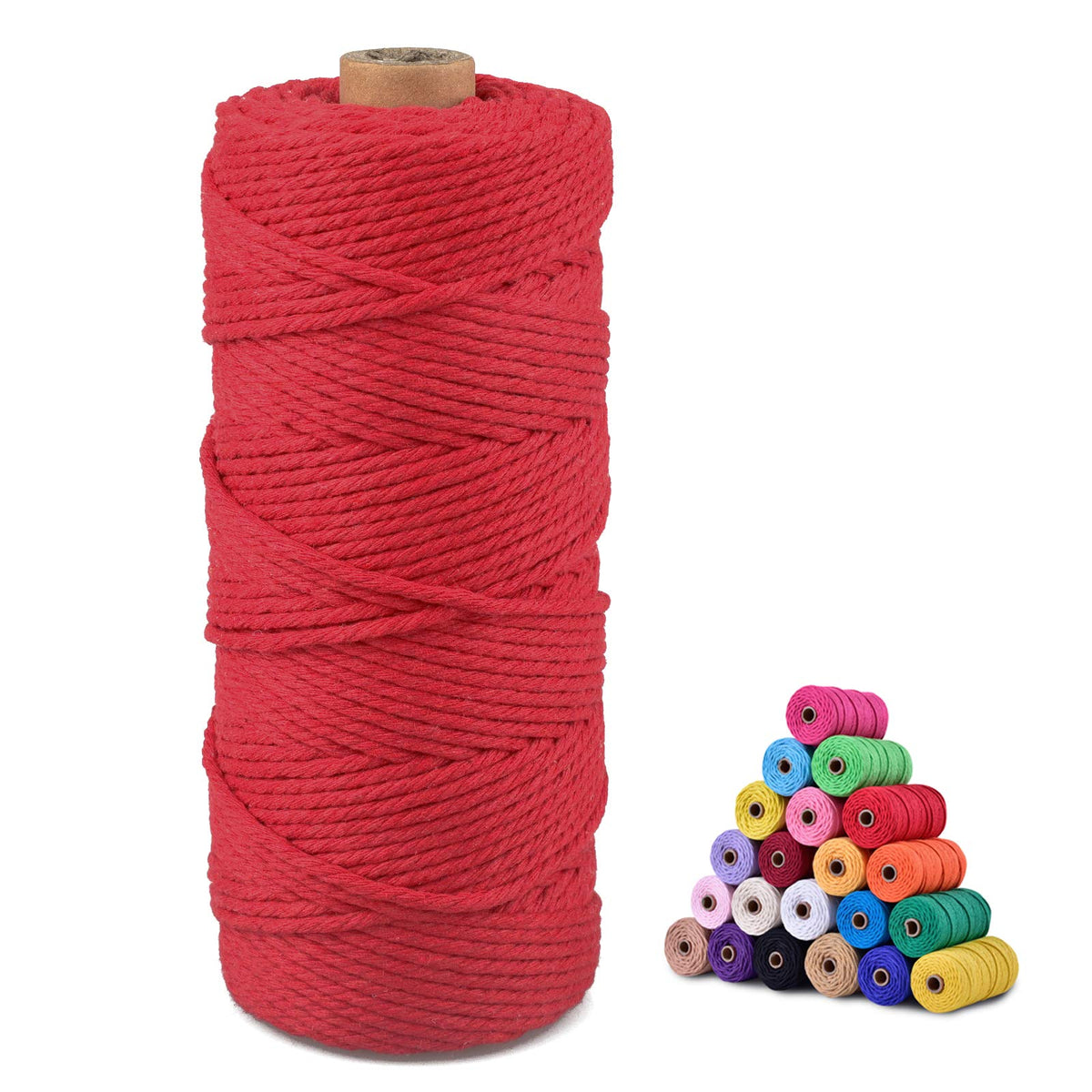 jijAcraft 50M White Cotton String: 2MM Cooking String for DIY Crafts