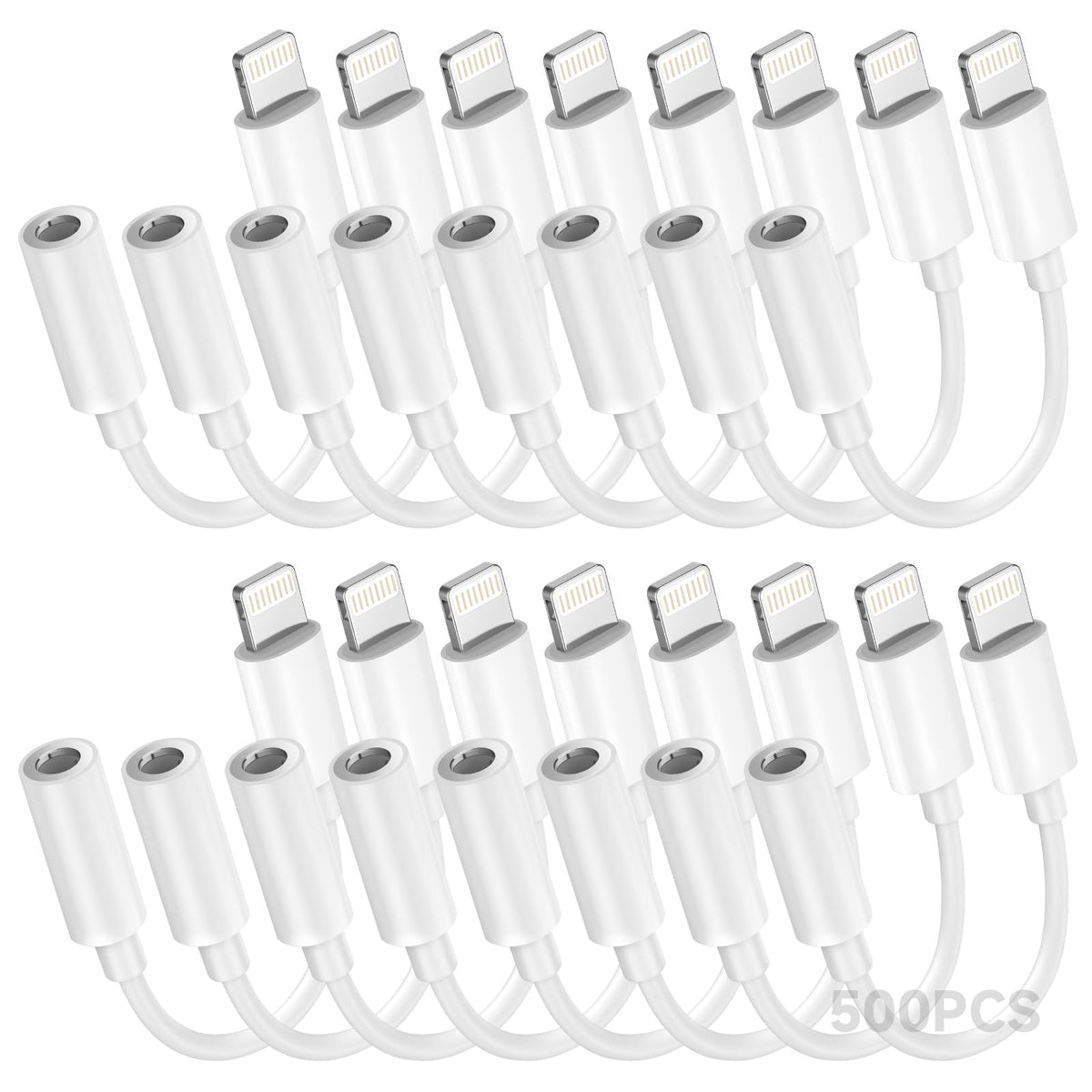 Apple MFi Certified 3 Pack Lightning to 3.5 mm Headphone Jack Adapter for iPhone, iPhone Aux Adapter Converter Dongle Audio Cable Compatible with iPhone 14 13 12 11 X XS 8 7
