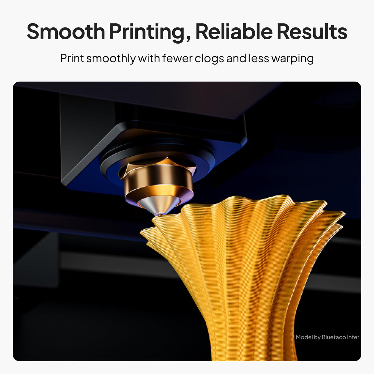 ELEGOO PLA+ 3D Printer Filament 1.75mm White 1KG