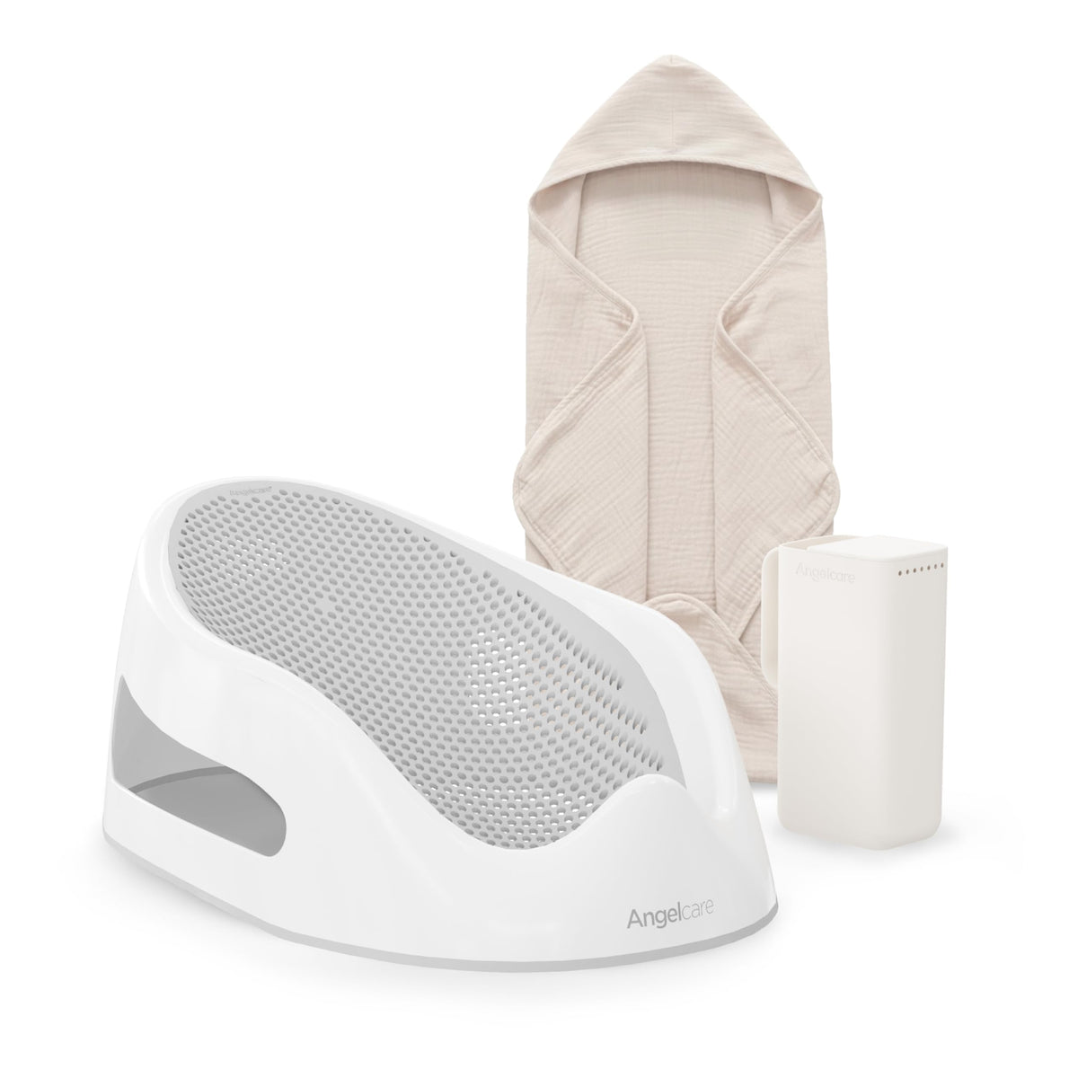 Angelcare Baby Bath Support, Pink, Birth to 6 Months, Made in Canada