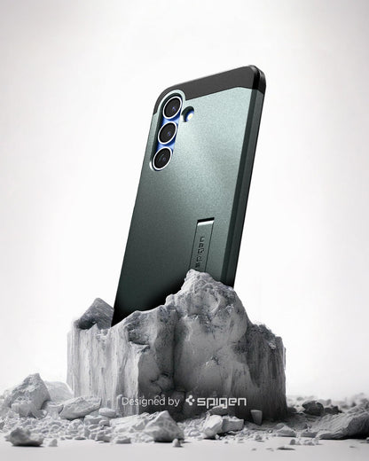 Spigen for Galaxy S26 Case, Tough Armor MagFit [Kickstand] [Compatible with MagSafe] [Military-Grade Protection] - Black