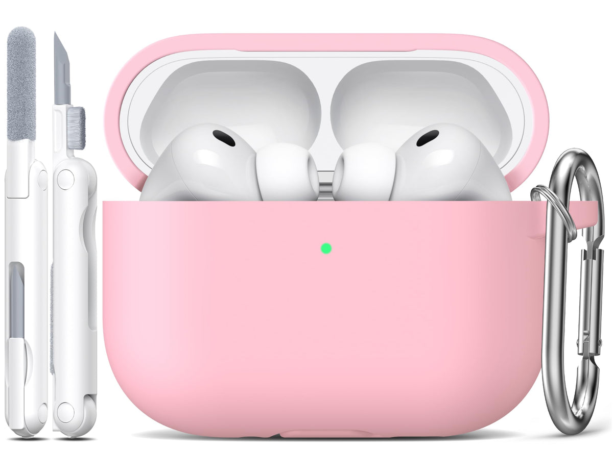 R-fun for AirPods 2nd/1st Case Silicone Cover, Banana Violet